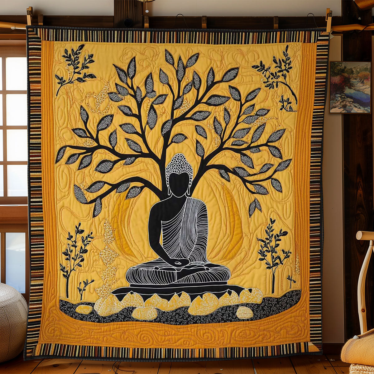 Golden Buddha WN1604023CL Quilt