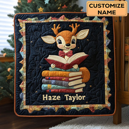 Reading Deer Friend WN3007092CL Personalized Baby Quilt