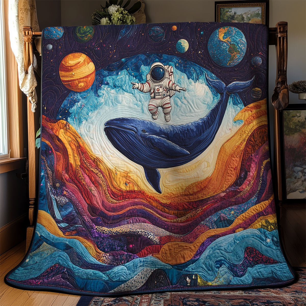 Astronaut In Galaxy WY2103013CL Quilt