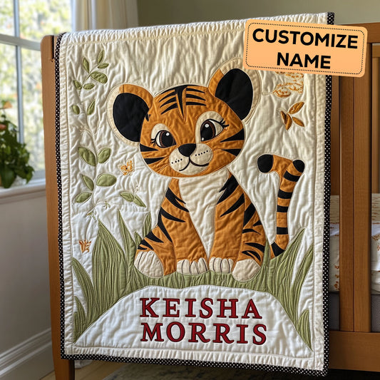 Tiny Cub CP2607033CL Personalized Baby Quilt