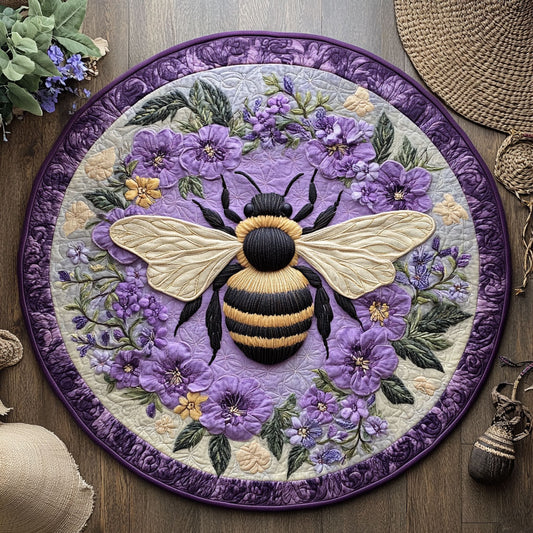 Violet Bee WY2104059CL Quilted Round Mat