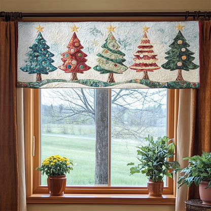 Christmas Tree Blessings WN0707003CL Quilted Valance