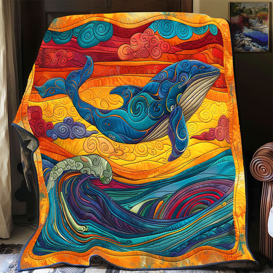 Whale Sunlit Voyages WP0304022CL Quilt