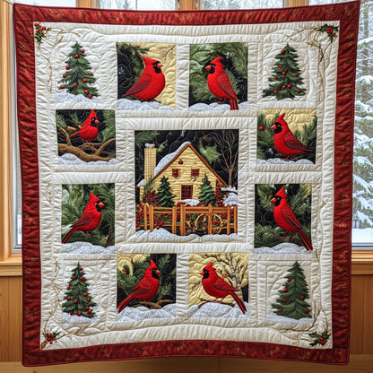 Forest Cardinal CP0811066CL Quilt