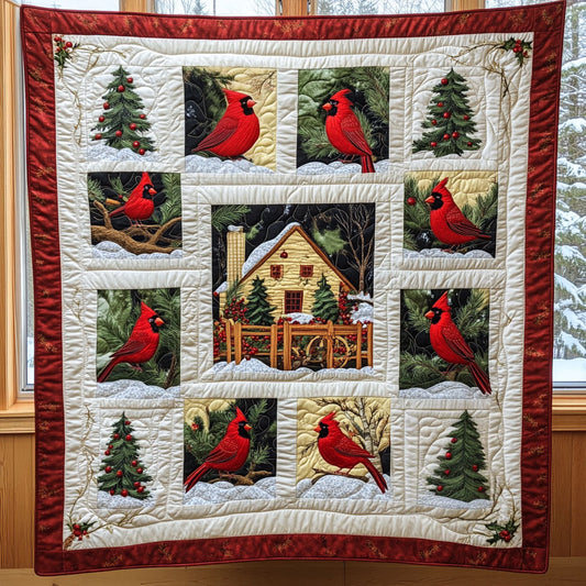 Forest Cardinal CP0811066CL Quilt
