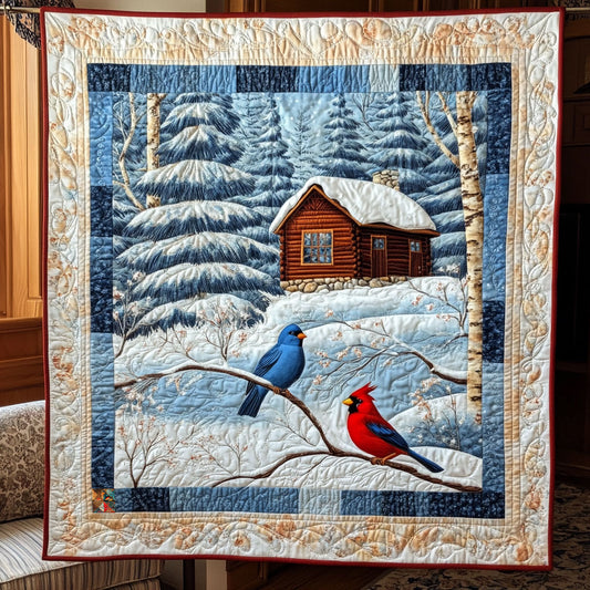 Cold Day Cardinal WJ0811008CL Quilt