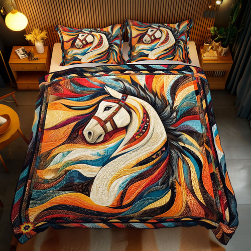 Horse Native American WJ2512030CL Duvet Cover Set