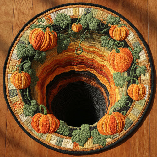 Mystic Pumpkin WN2909040CL Quilted Round Mat