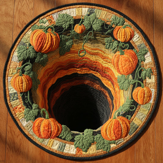 Mystic Pumpkin WN2909040CL Quilted Round Mat