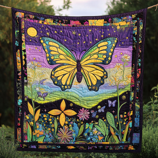 Butterfly Flower WT2201005CL Quilt