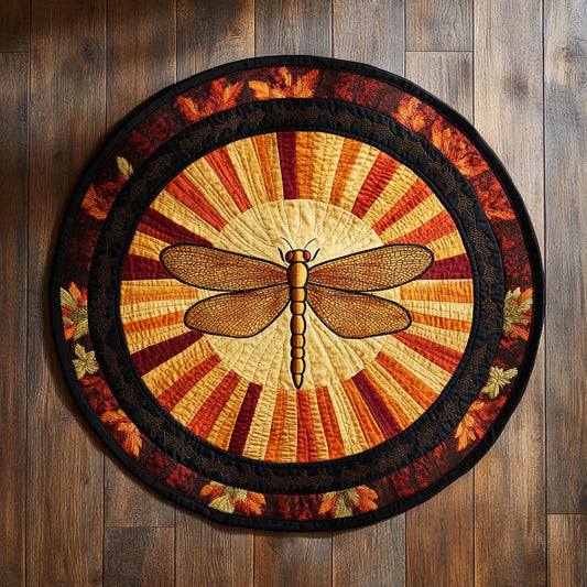 Twilight Wings Dragonfly WN1408117CL Quilted Round Mat