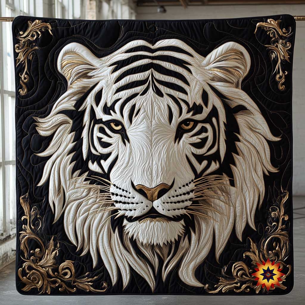 Majestic White Tiger WP2412026CL Quilt