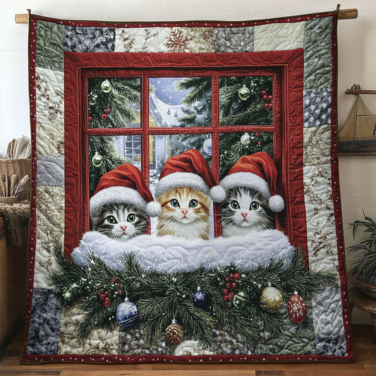 Cat Christmas Eve WN1411006CL Quilt