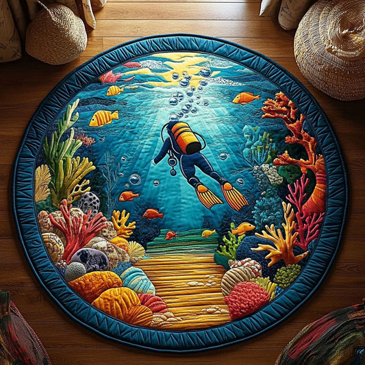 Ocean Explorer WY2305020CL Quilted Round Mat