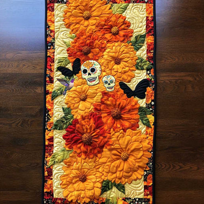 Eternal Marigolds WN0111026CL Quilted Table Runner