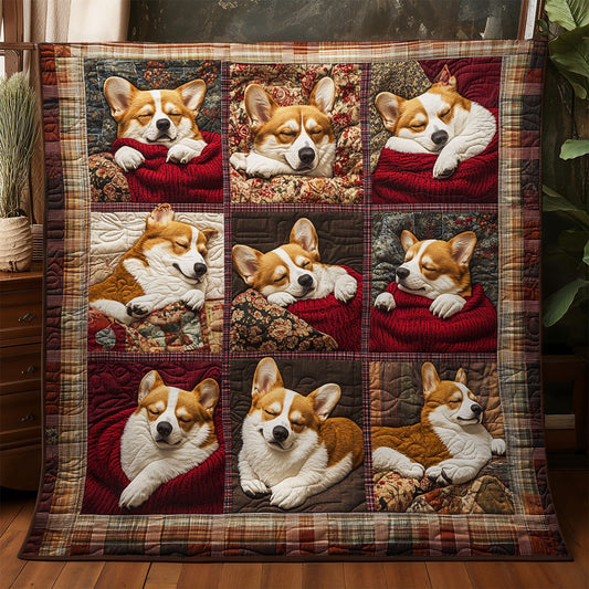 Sweet Slumber Corgis WX0507039CL Quilt