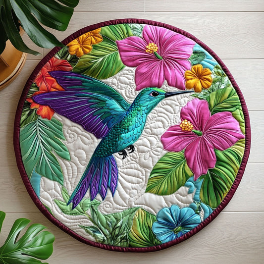 Hummingbird CW0206023CL Quilted Round Mat