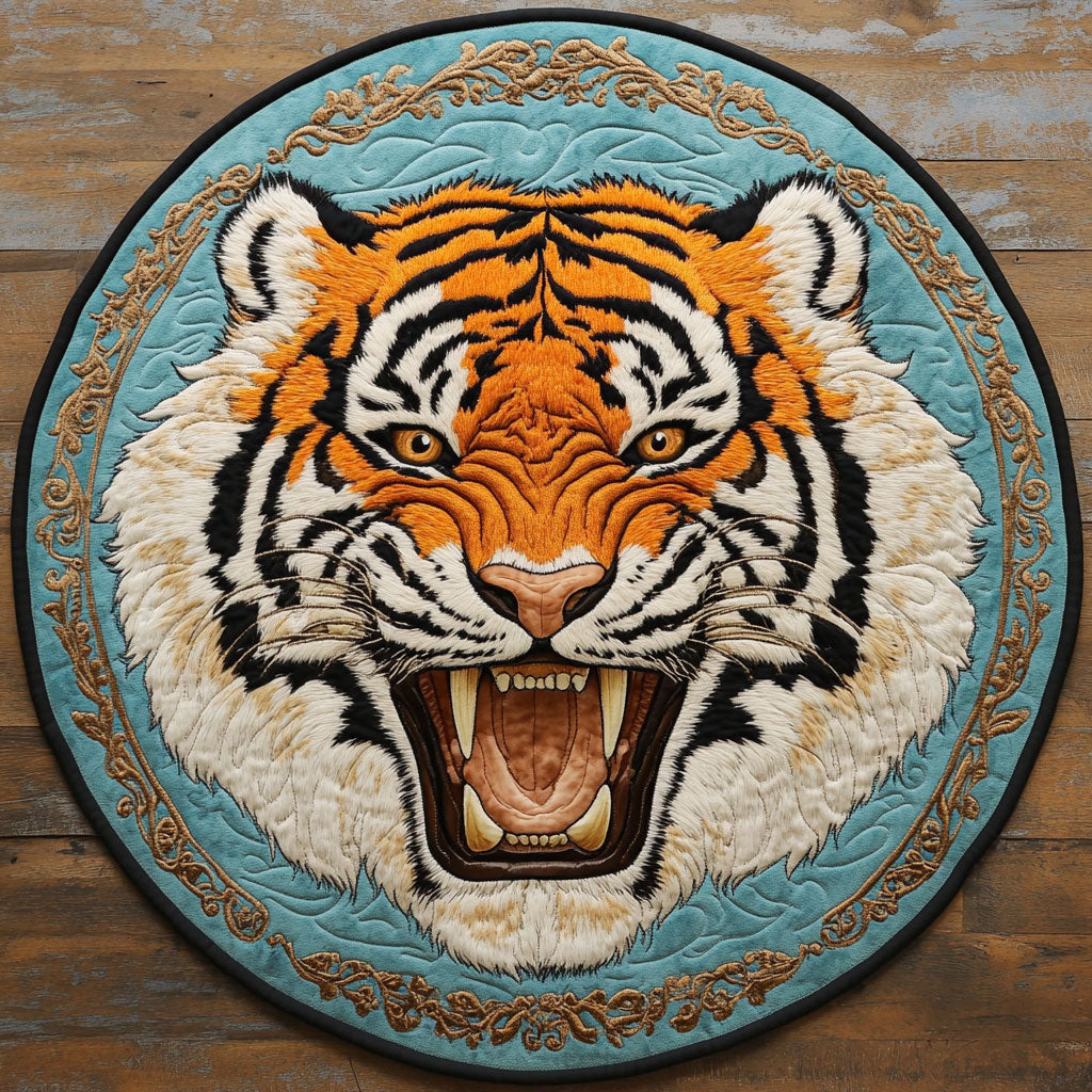 Roar Tiger CP0906040CL Quilted Round Mat