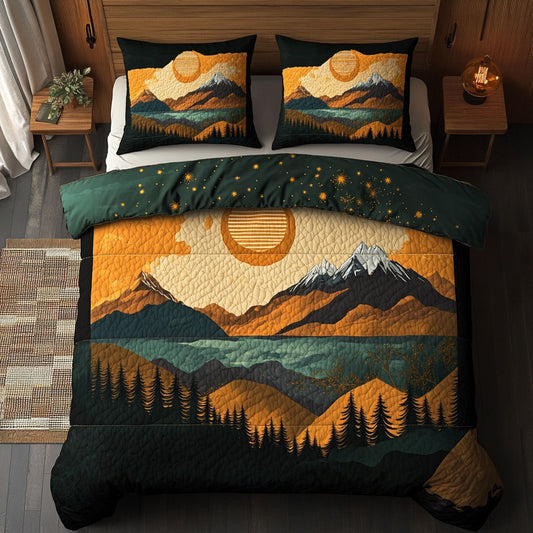 Sunlit Dream Mountain WN1208081CL Duvet Cover Set