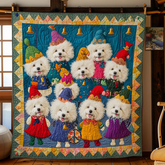 Colorful Bichon Frise WN0711085CL Quilt