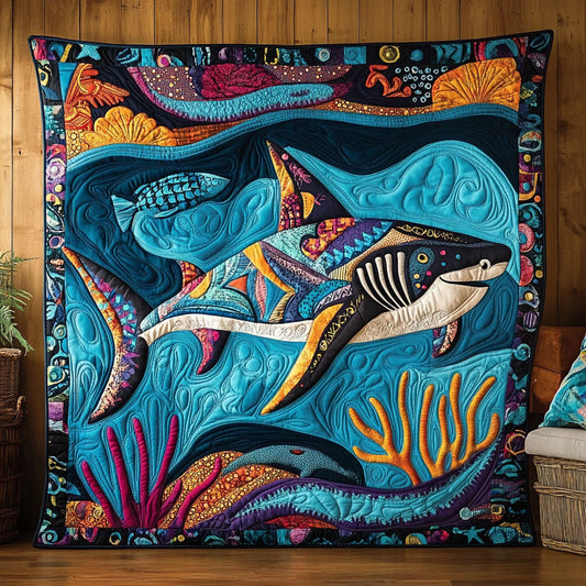 Whimsical Shark WJ1305011CL Quilt