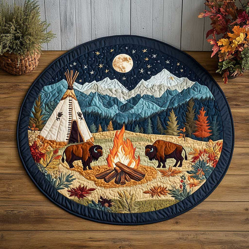 Native Style CQ2205022CL Quilted Round Mat