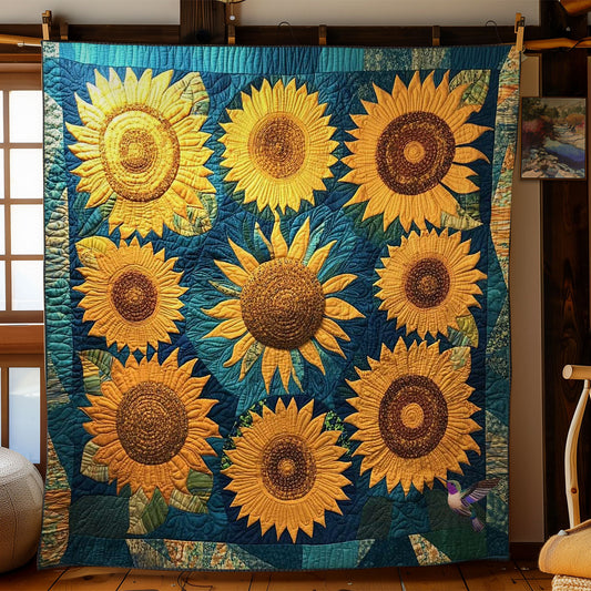 Cozy Sunflower WN0711096CL Quilt