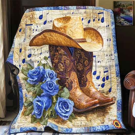 Blue Rose Cowboy WY2312009CL Quilt