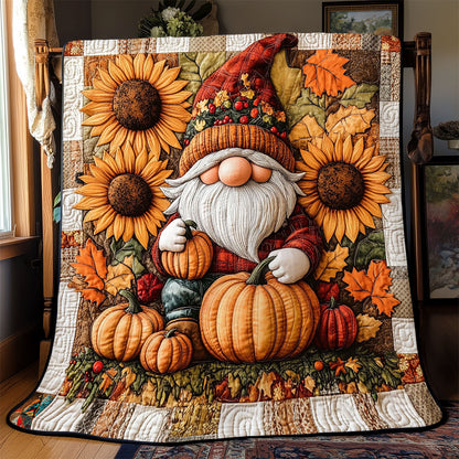 Gnome’s Pumpkin Haven WJ2612015CL Quilt