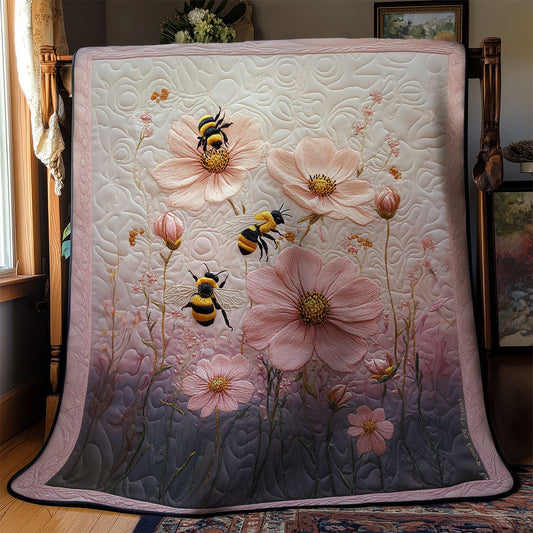 Pink Hue Bee WY2003074CL Quilt