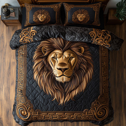 Thunder Lion WN1807097CL Quilted Bedding Set