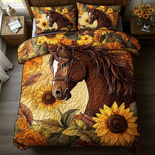 Sunflower And Horse WY0602053CL Duvet Cover Set