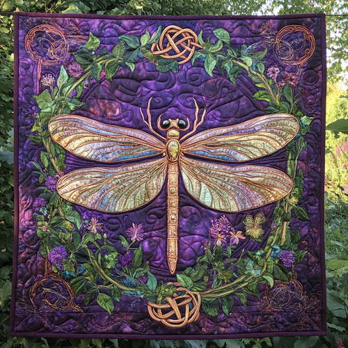 Royal Bloom Dragonfly YR0301027CL Quilt