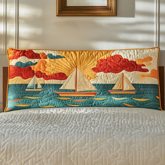 Horizon Sailboat WN2412016CL Quilted Headboard Slipcover