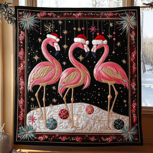 Flamingo Jingle Eve WN0210069CL Quilt