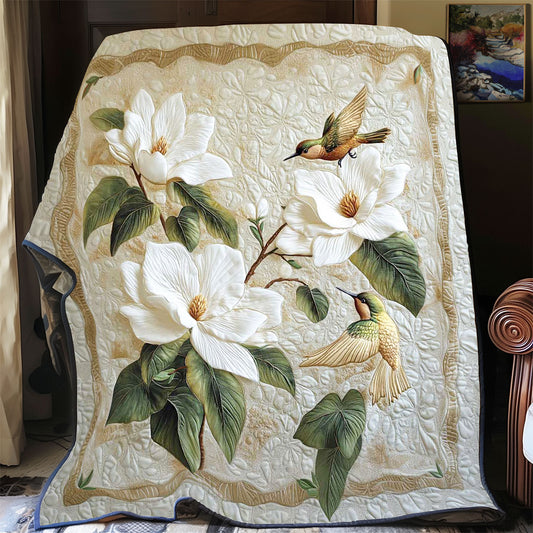 Serene Magnolia Hummingbird WP0802035CL Quilt