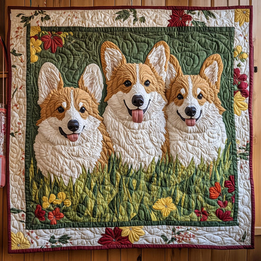 Corgi Trio CP3006016CL Quilt