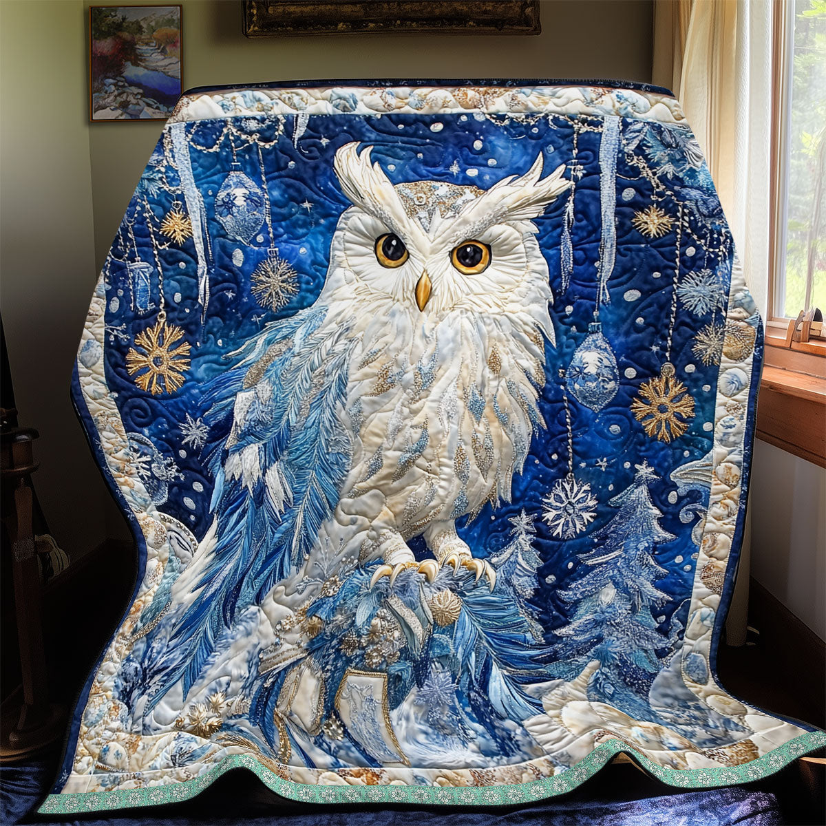 Frozen Owl WX2412018CL Quilt