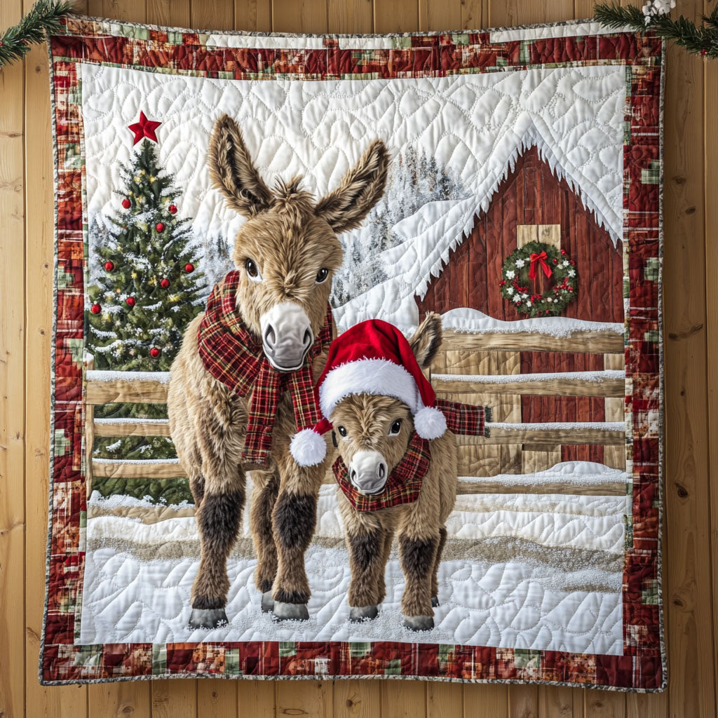 Donkey by Barn CW1111021CL Quilt