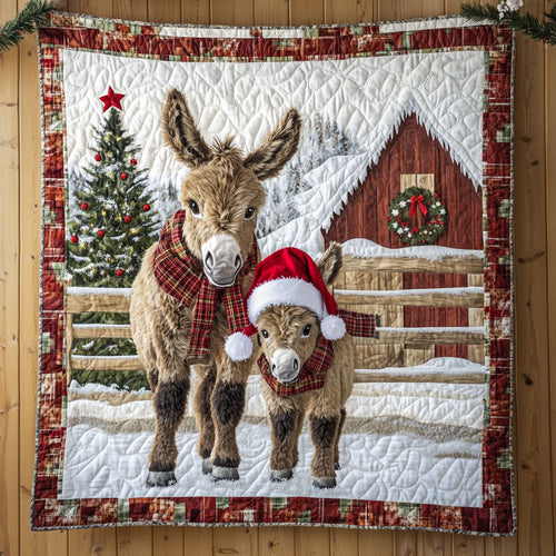 Donkey by Barn CW1111021CL Quilt