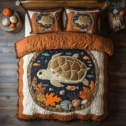 Autumn Sea Turtle WY1108062CL Duvet Cover Set