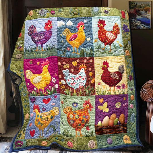 Chicken Garden YR1801011CL Quilt