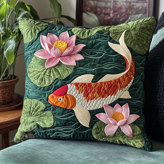 Koi Fish CW0107029CL Quilt Pillow Case