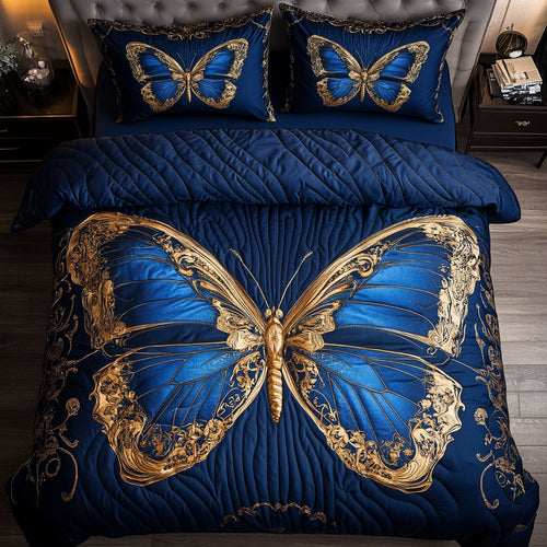 Mystic Blue Butterfly WY2402029CL Duvet Cover Set