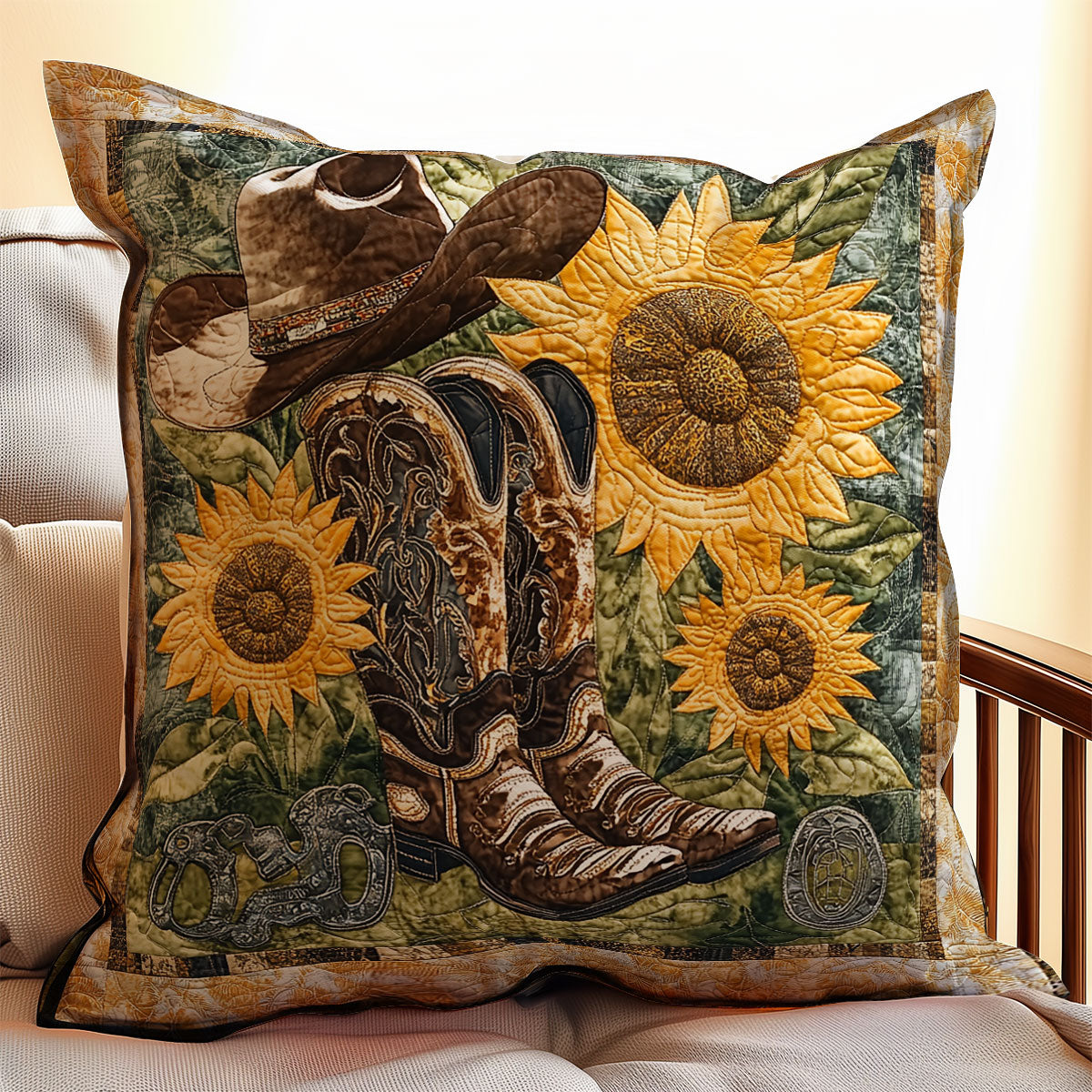 Cowboy WX0601096CL Quilt Pillow Case