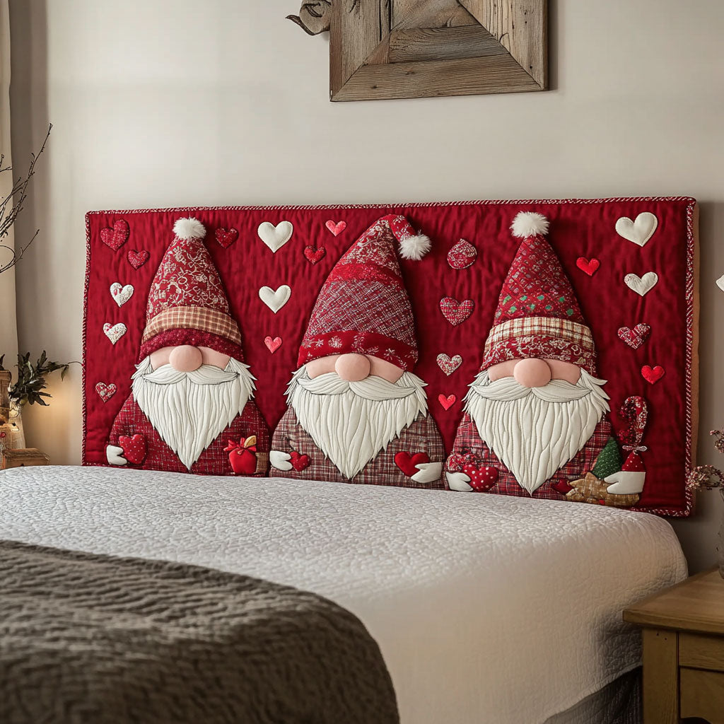 Dearheart Gnome WN3112014CL Quilted Headboard Slipcover