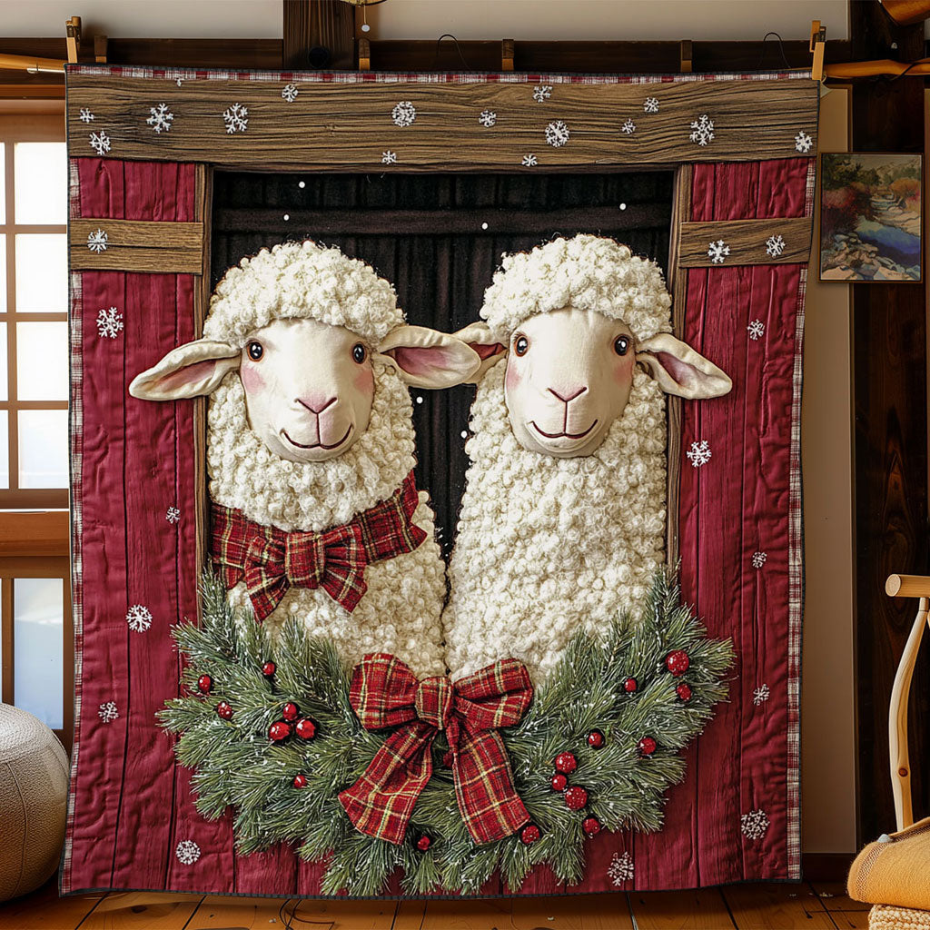 Christmas Eve Sheep WN1711005CL Quilt