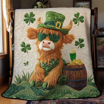 Highland Cow Patrick's Day WN2712029CL Quilt