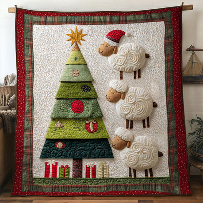 Cute Sheep Christmas WN1811006CL Quilt