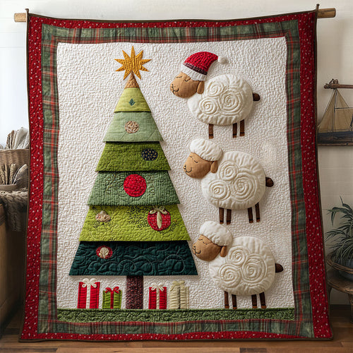 Cute Sheep Christmas WN1811006CL Quilt